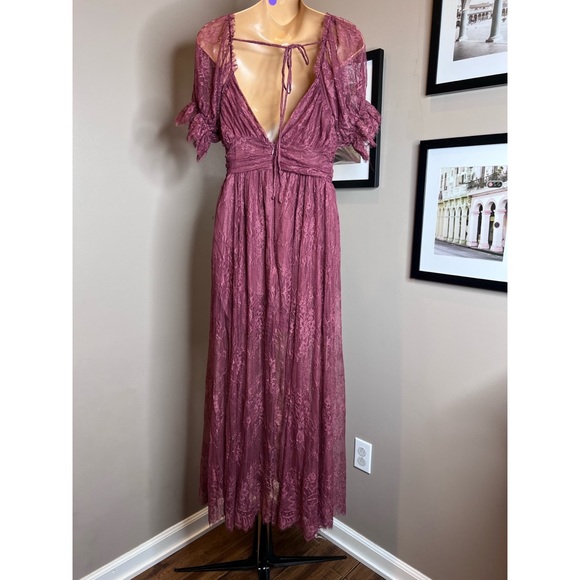 Free People Dear Jane Lace Midi Dress - Picture 10 of 11